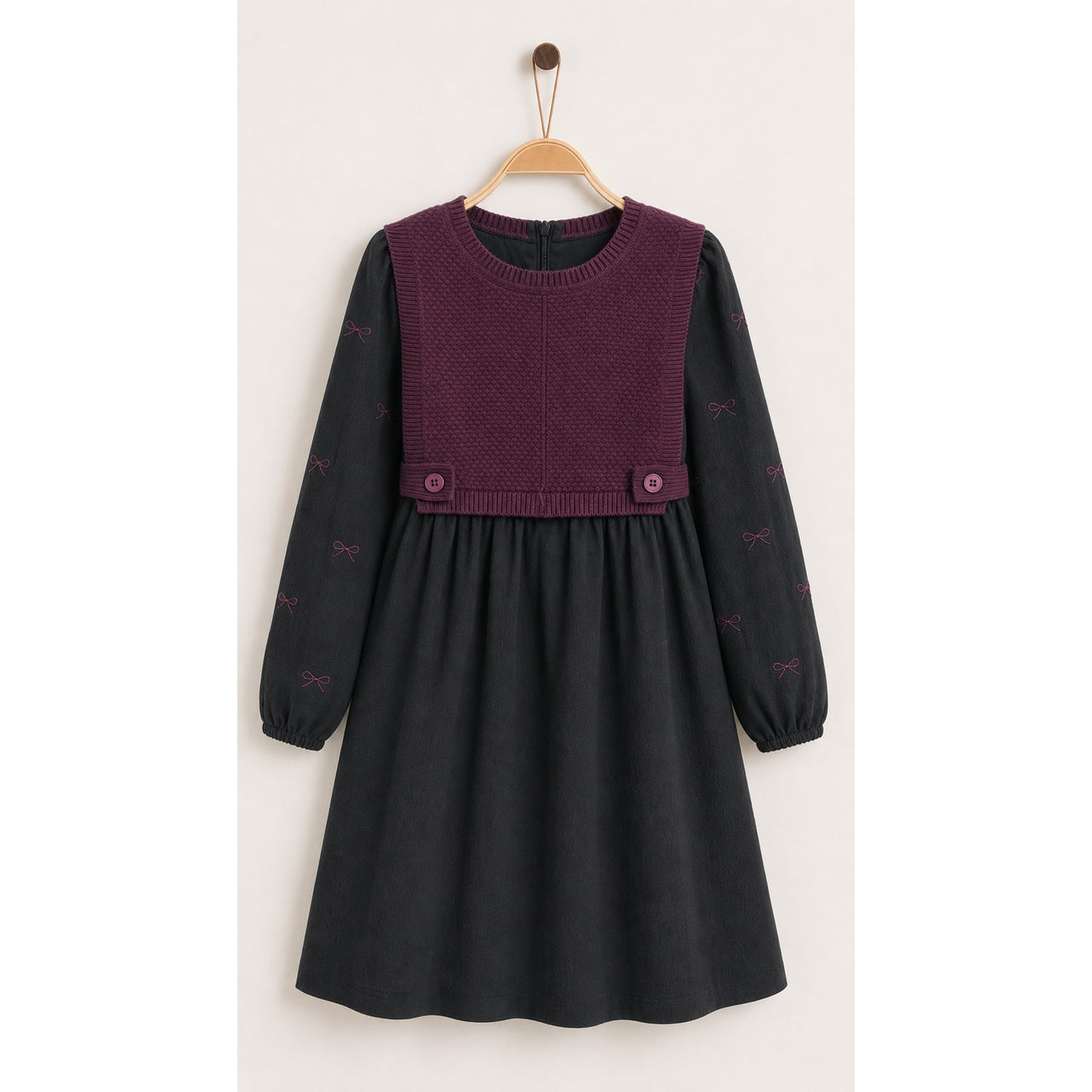 Vest Bow Tie Dress