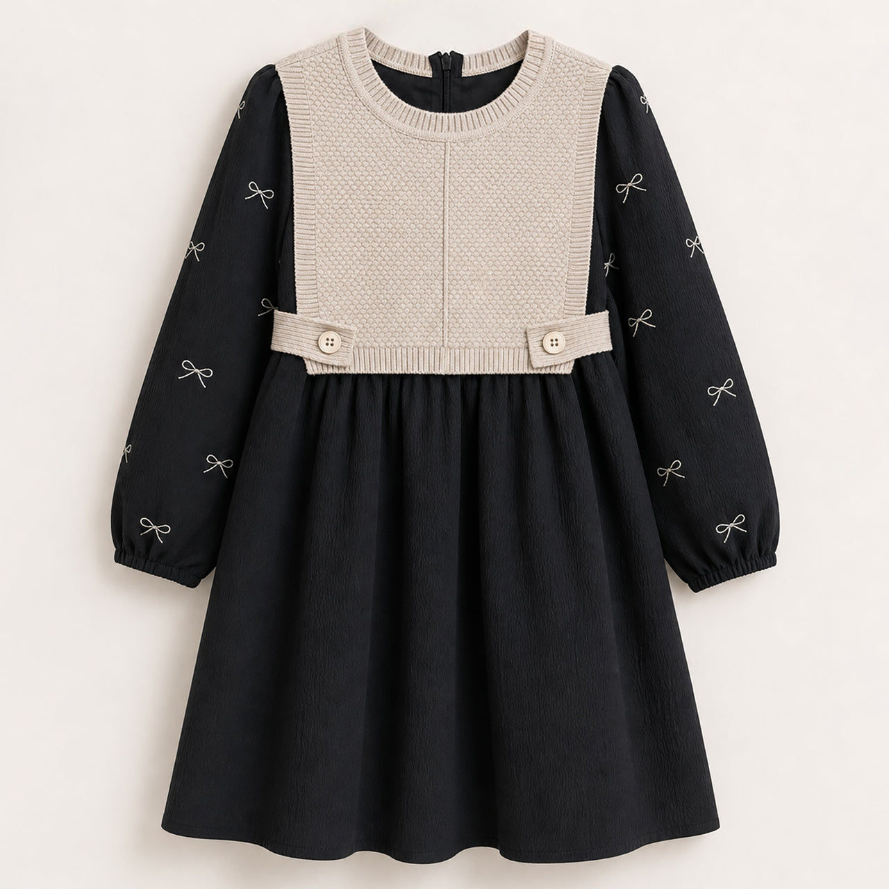 Vest Bow Tie Dress