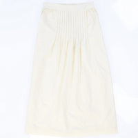 Front Pleated Midi Skirt