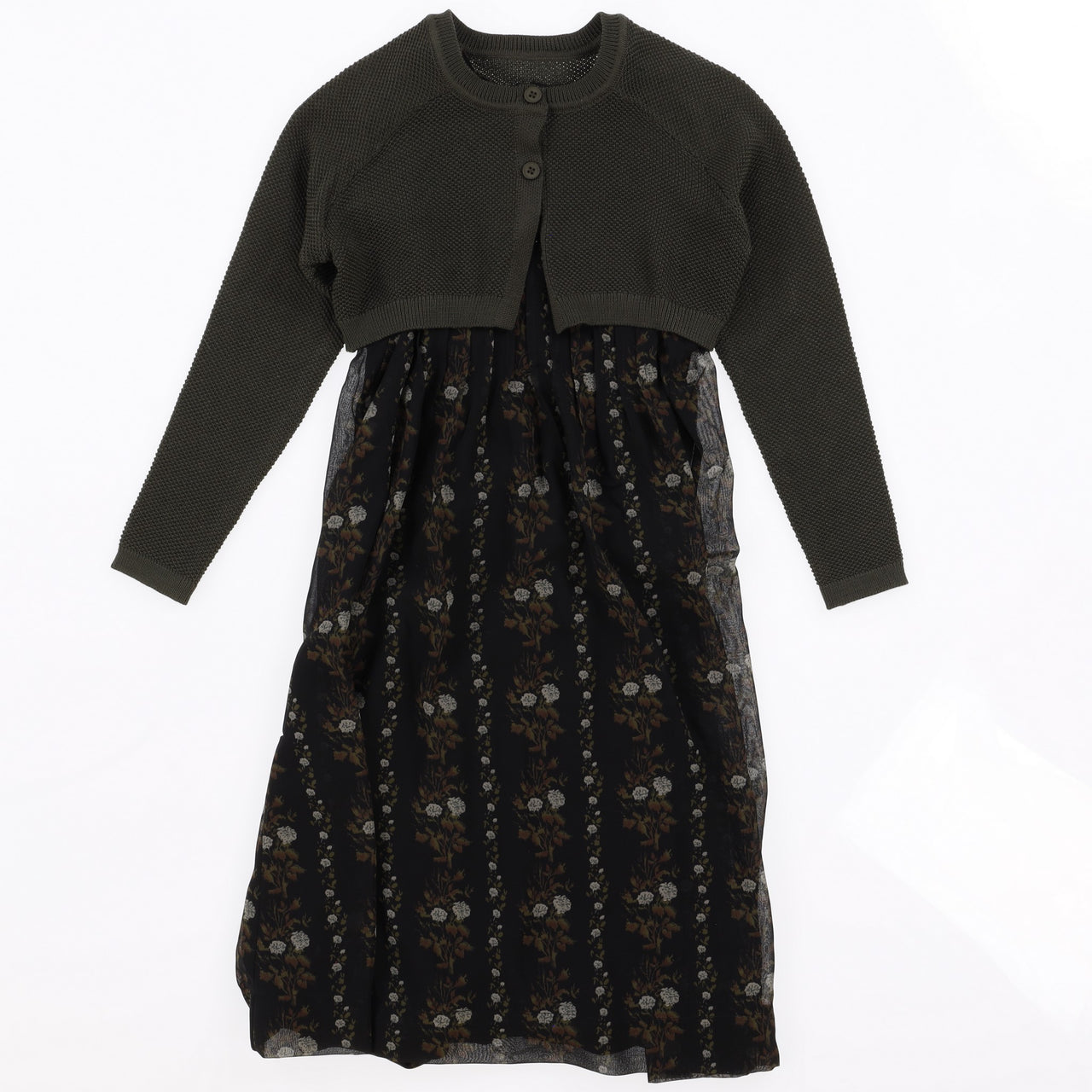 Floral Cardigan Dress
