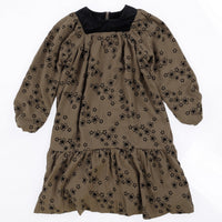 Floral Velvet Printed Dress