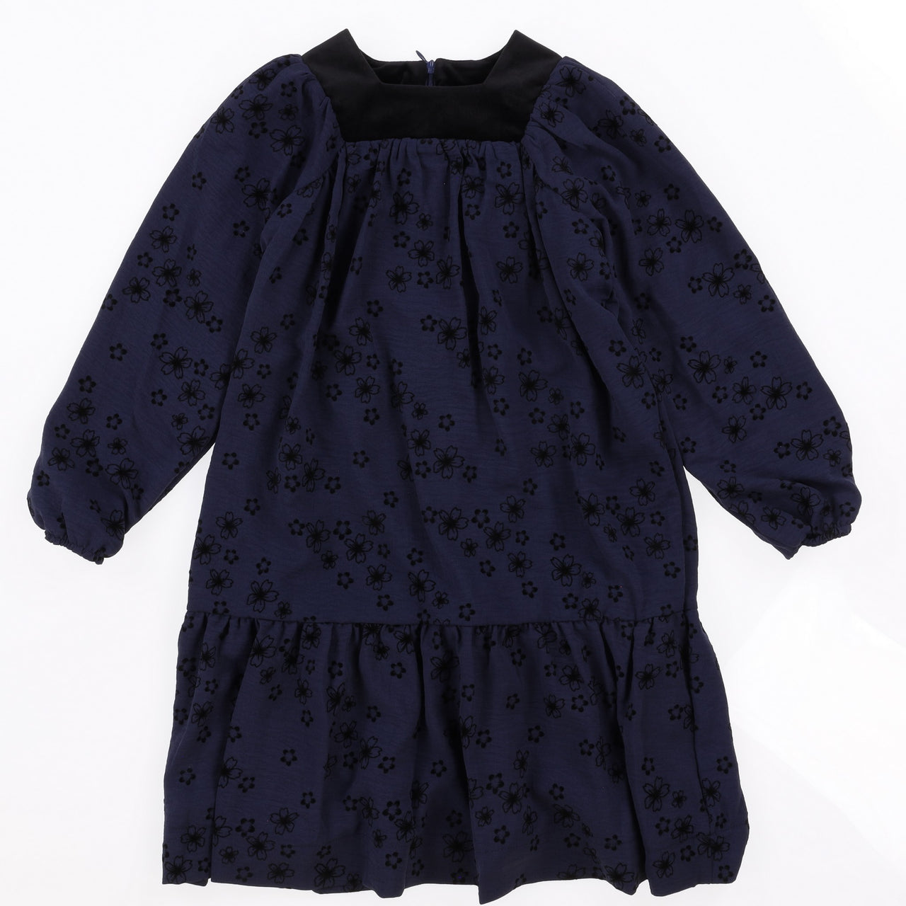 Floral Velvet Printed Dress