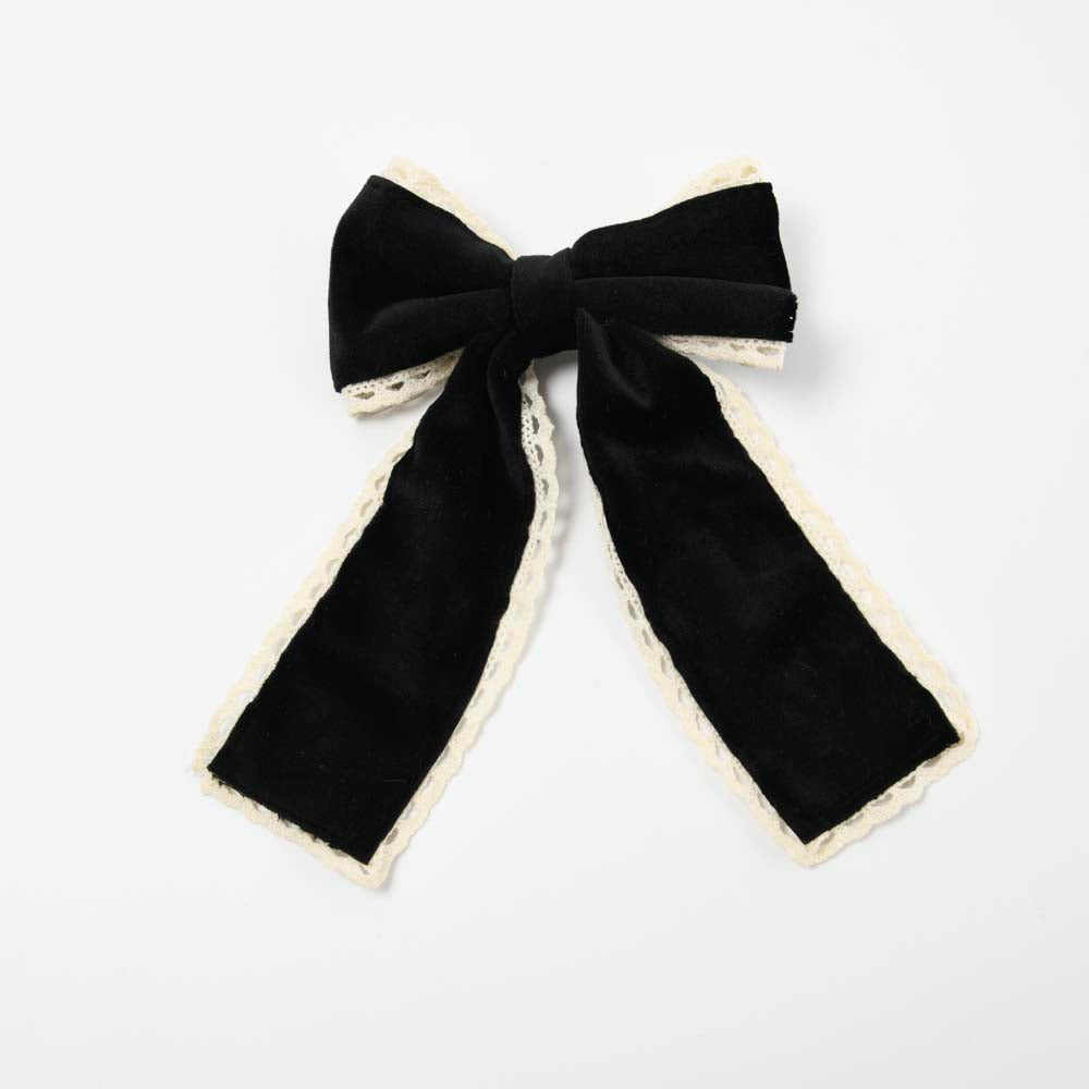 Suede Bow Clip
