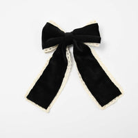 Suede Bow Clip