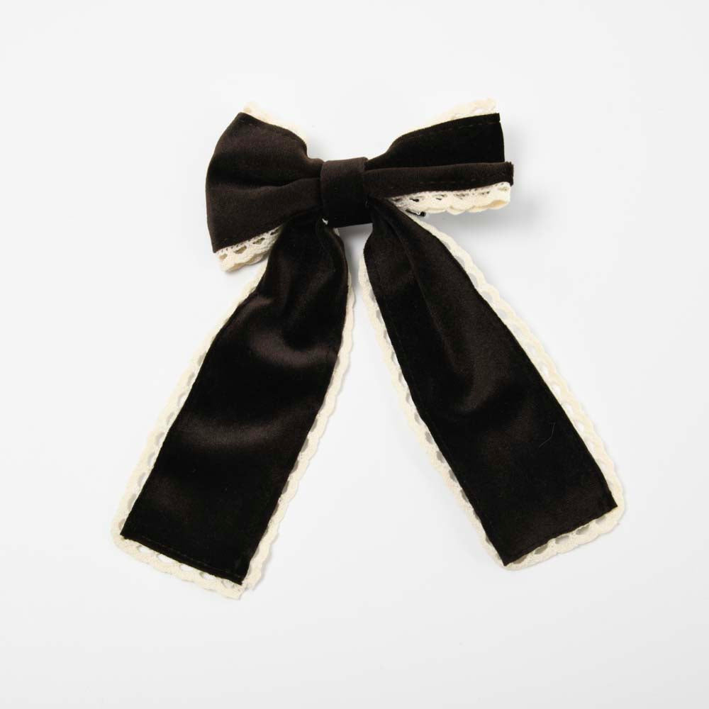 Suede Bow Clip