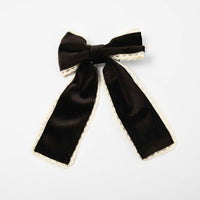 Suede Bow Clip