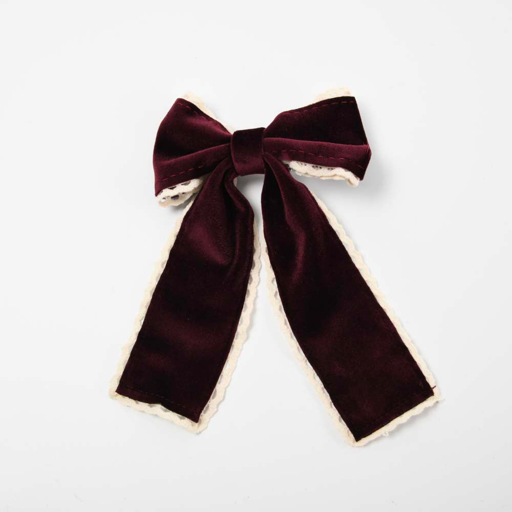 Suede Bow Clip