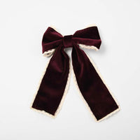 Suede Bow Clip