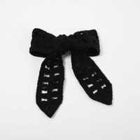 Crochet Lace Bow Clip