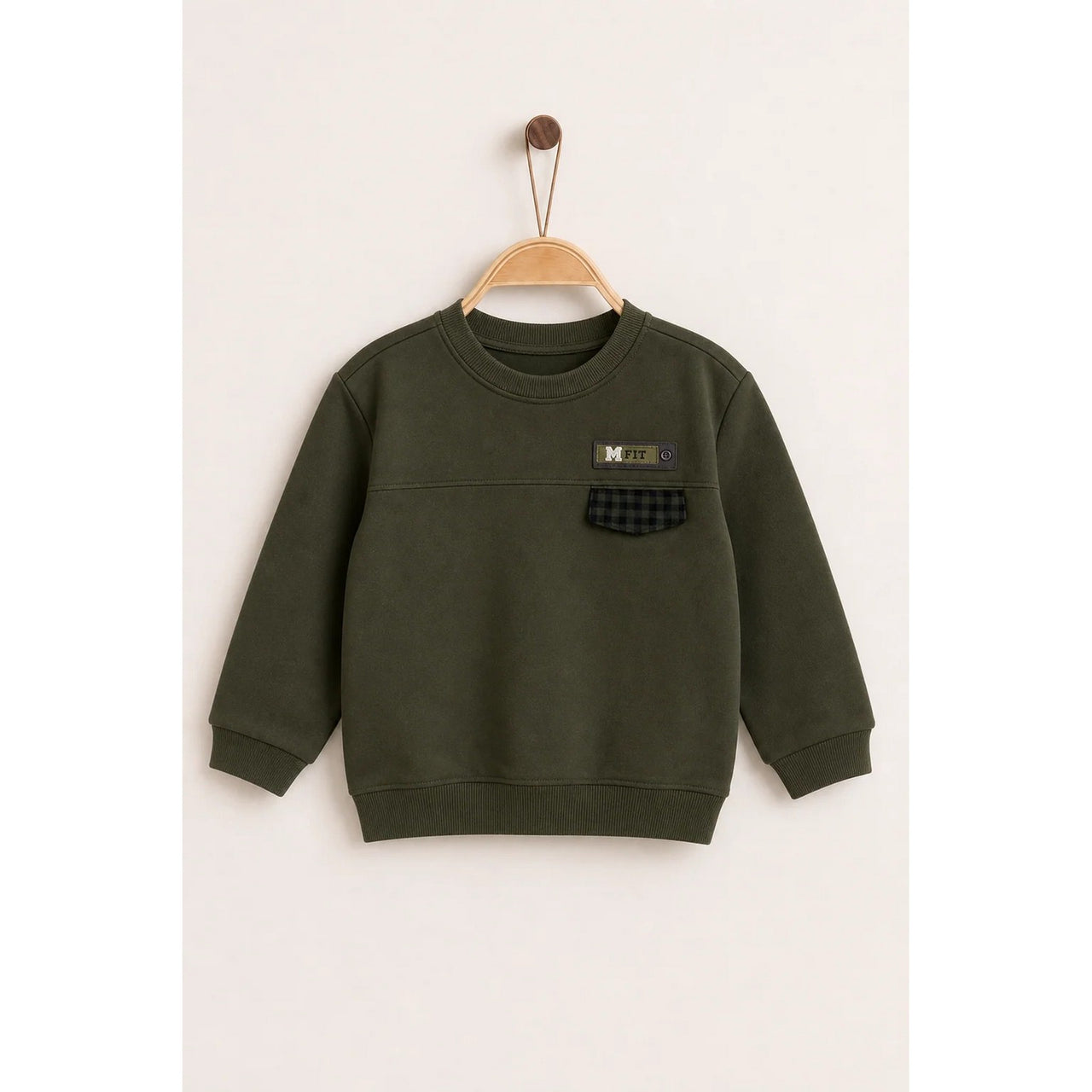 Melange Boys Check Pocket Shirt