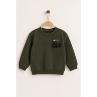 Melange Boys Check Pocket Shirt