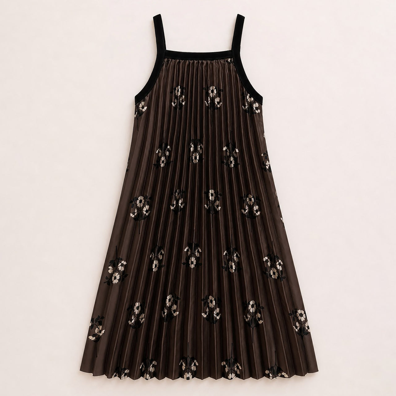 Melange Printed Pleated Jumper