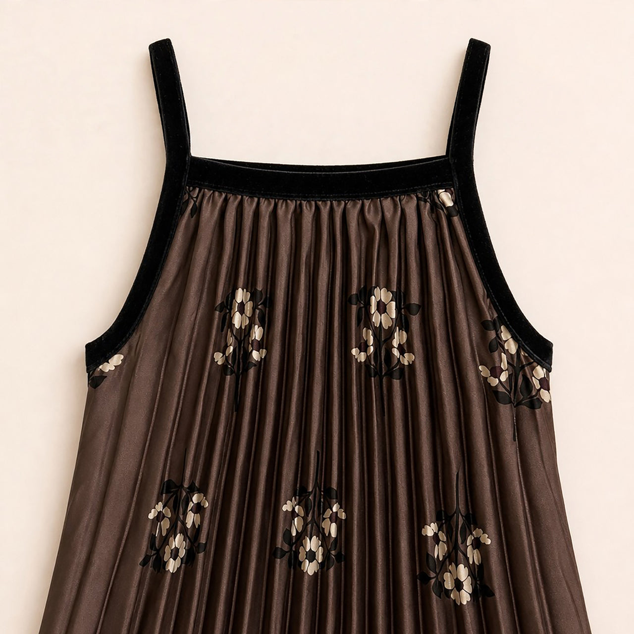 Melange Printed Pleated Jumper