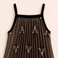 Melange Printed Pleated Jumper