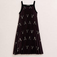 Melange Printed Pleated Jumper