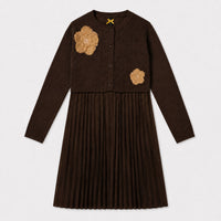 Pleated Cardigan Dress