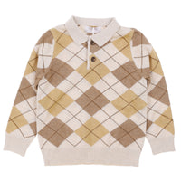 Hadas Boys Argyle Knit Sweater