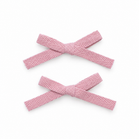 2 PK Woven Ribbon Bow Clip