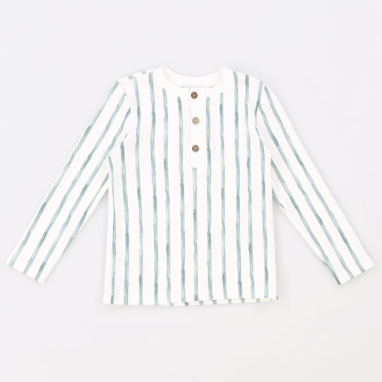 Stripe Waffle LS Top