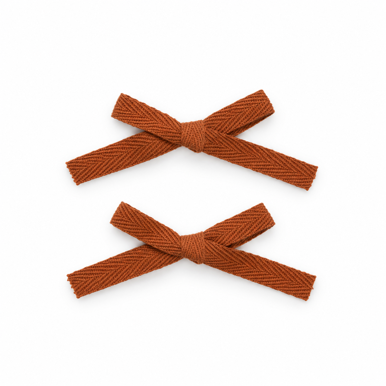 2 PK Woven Ribbon Bow Clip