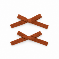 2 PK Woven Ribbon Bow Clip