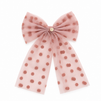 Nana Tulle Polka Dot Bow Clip