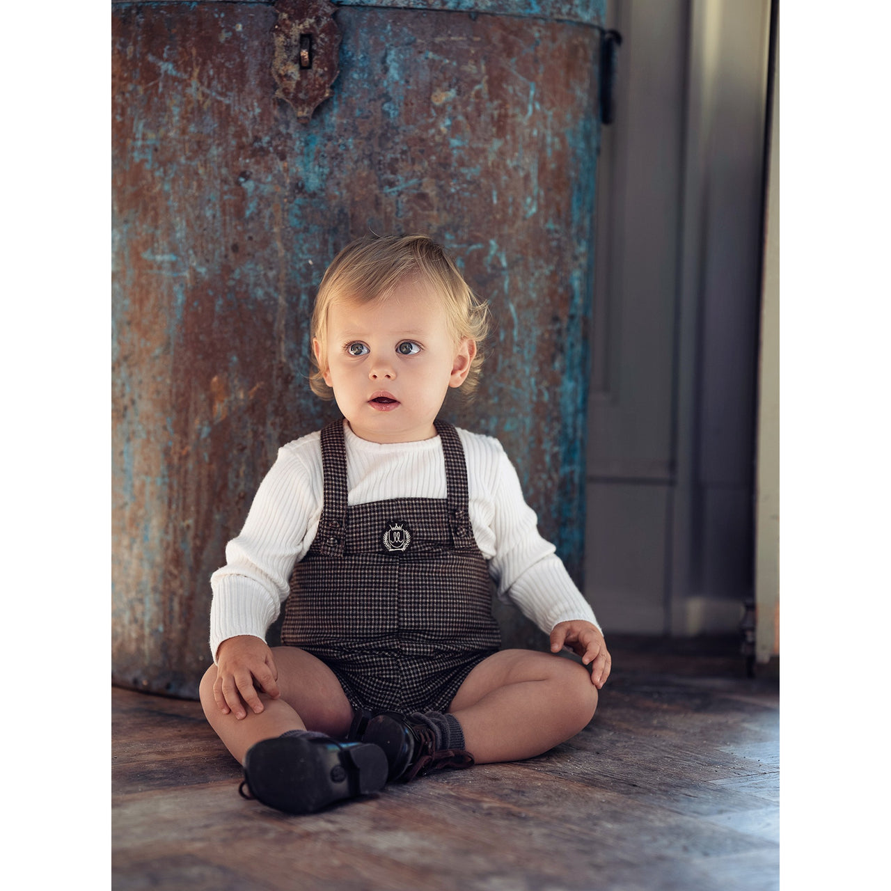 Melange Rowan Checkered Overall