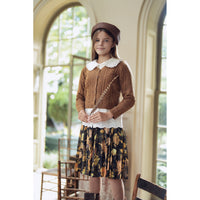 Girls Printed Pleated Skirt