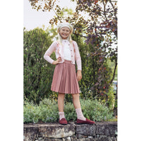 Hadas Pleated Pleather Skirt