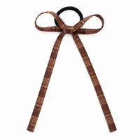 Nana Checked Ribbon Bow Hair Tie