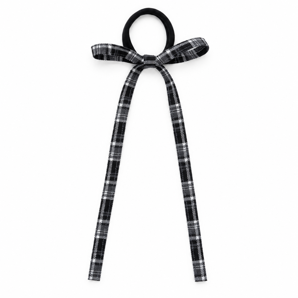Nana Checked Ribbon Bow Hair Tie