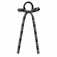 Nana Checked Ribbon Bow Hair Tie