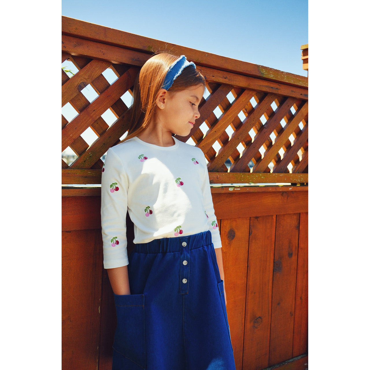 Nana Denim Flat Headband