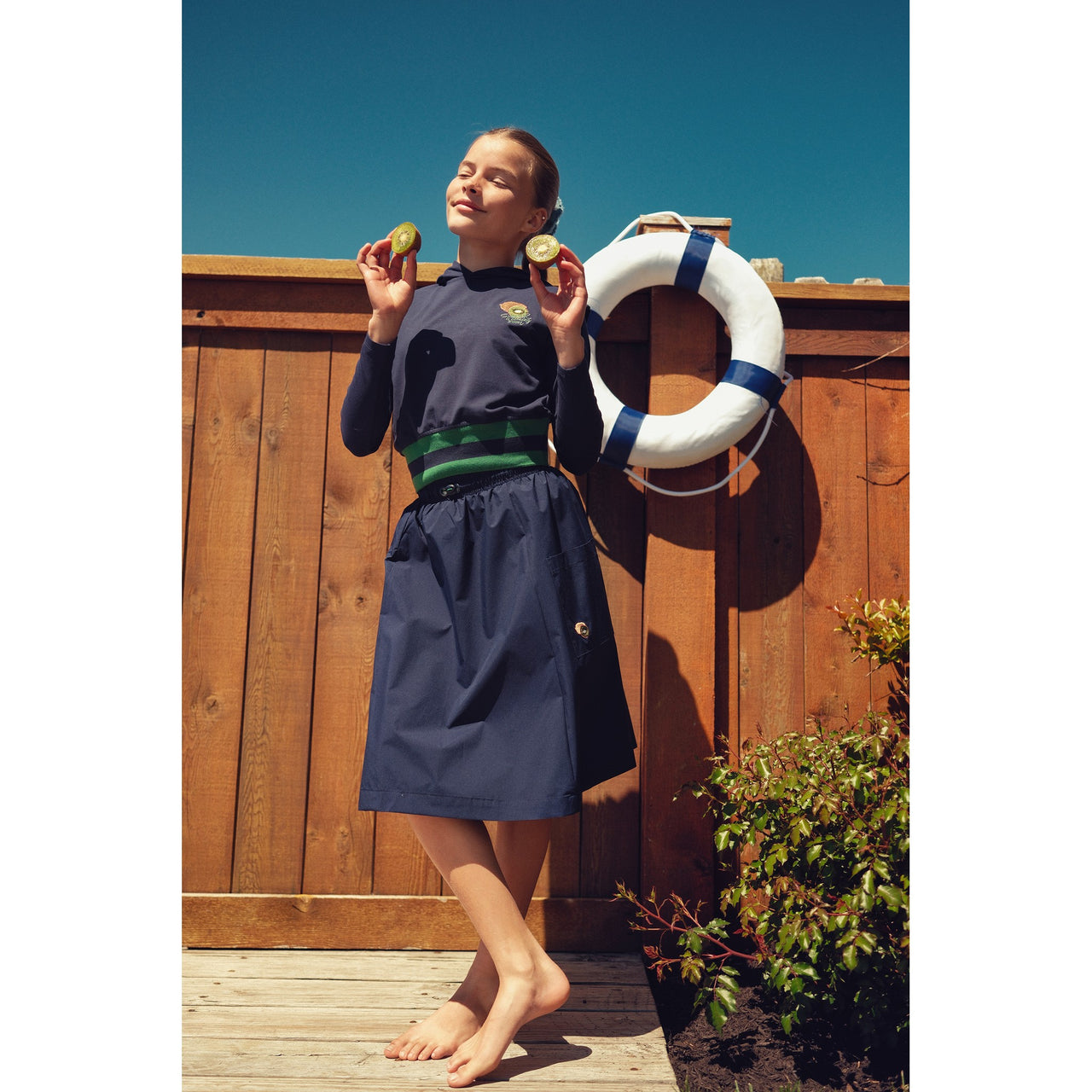 Summer Fruit Midi Skirt