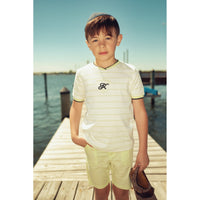 Boys S.S Striped Rib Shirt