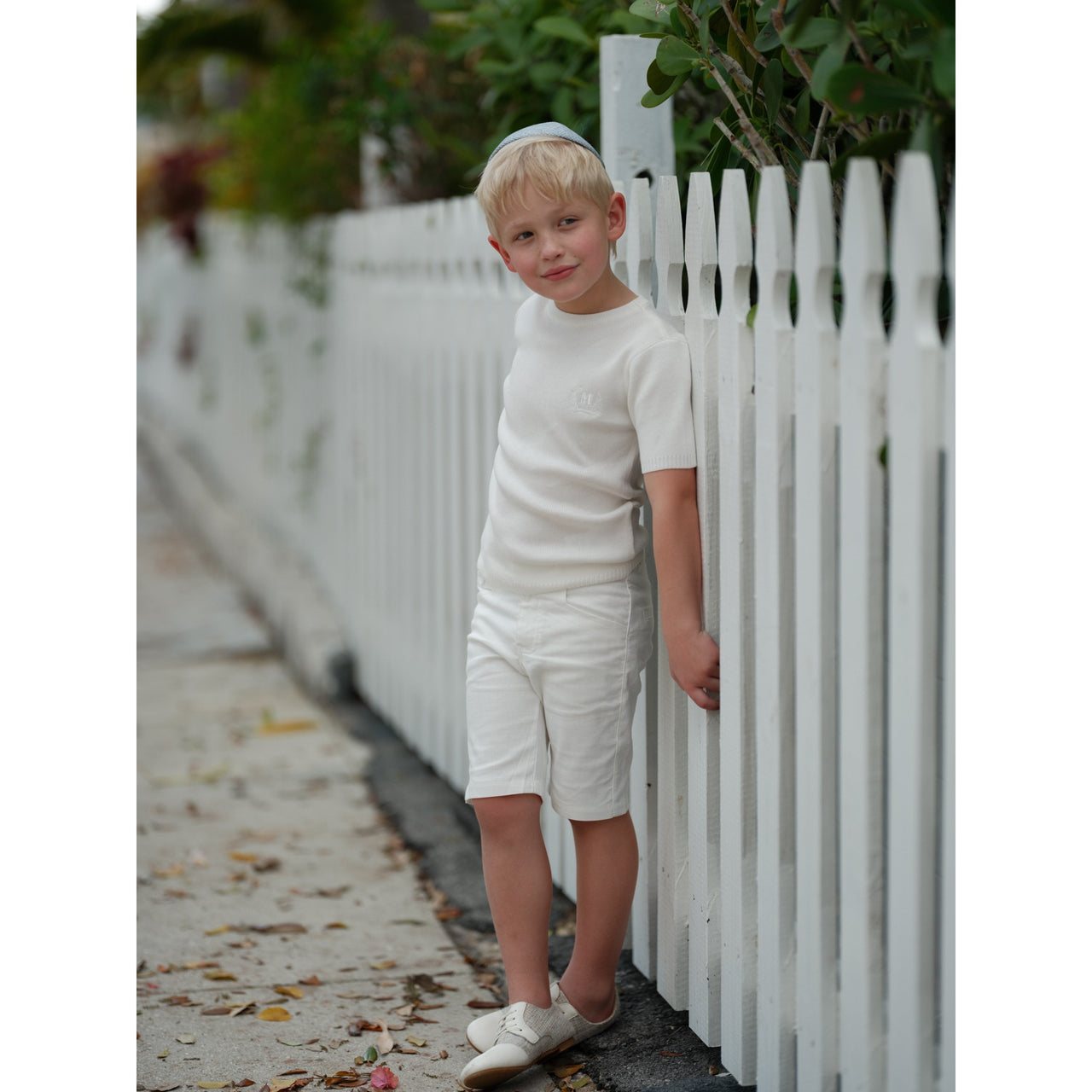 Melange Knit Basic Shirt