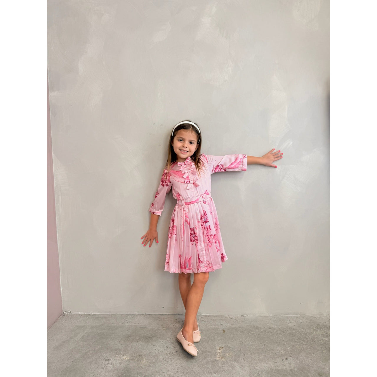 Peony Pleated Dress
