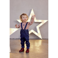 Melange Stripes Onesie Overall Set
