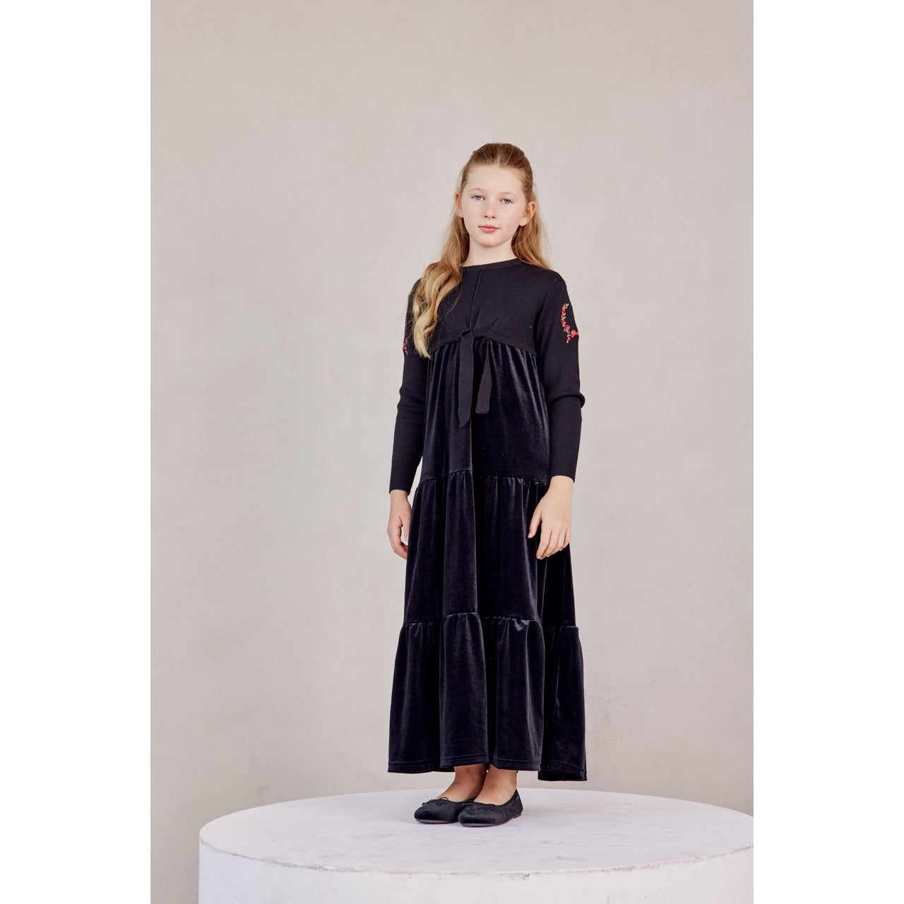 Melange Velour Robe