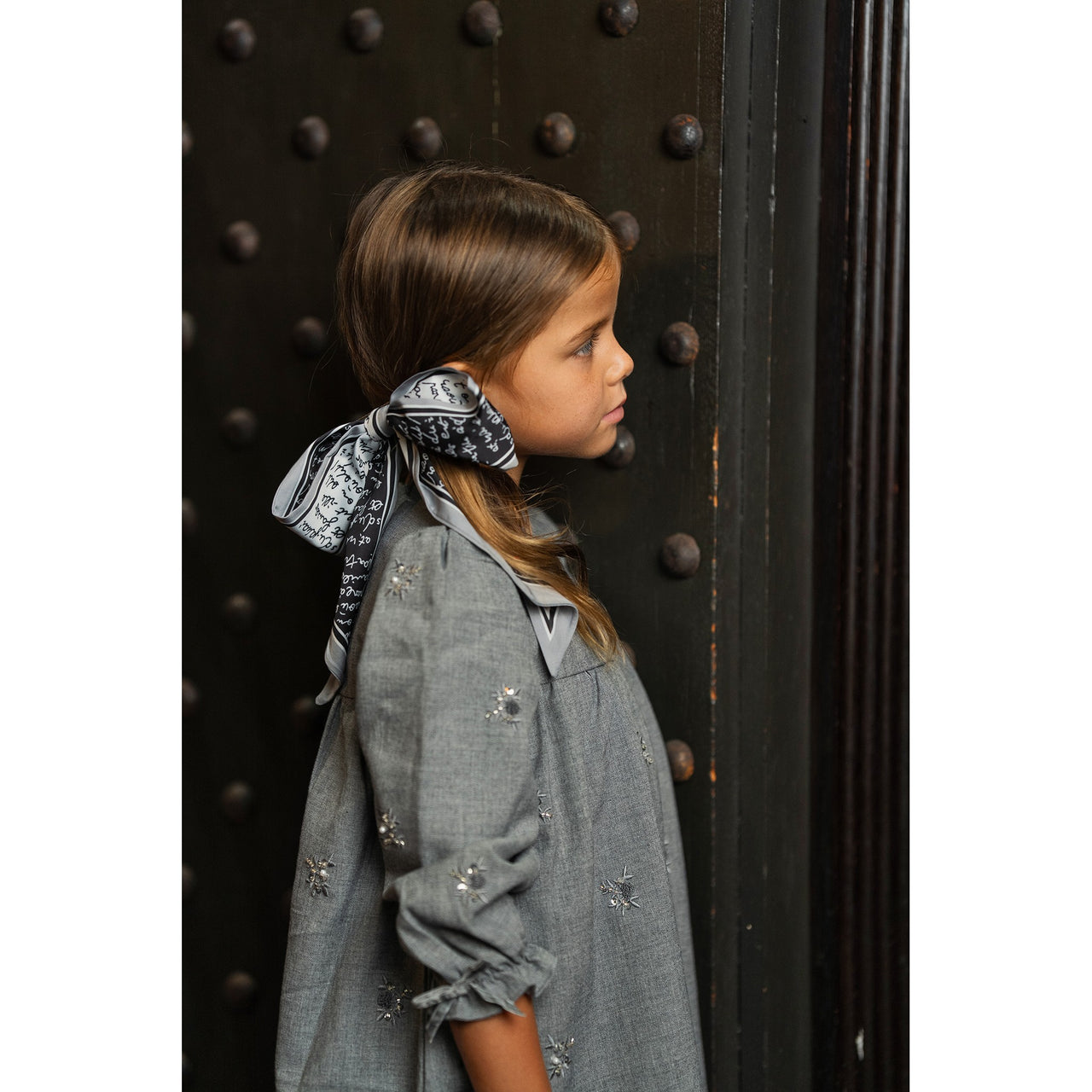 Satin Long Bow Clip