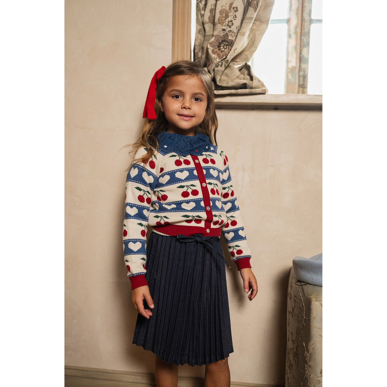 Melange Cherry Sweater