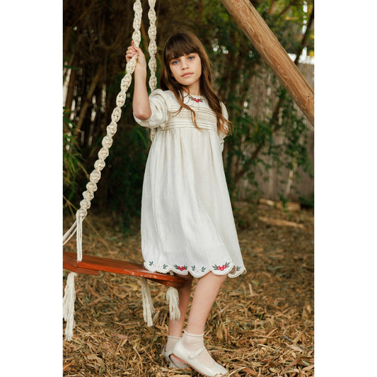 Melange Linen Texture Dress