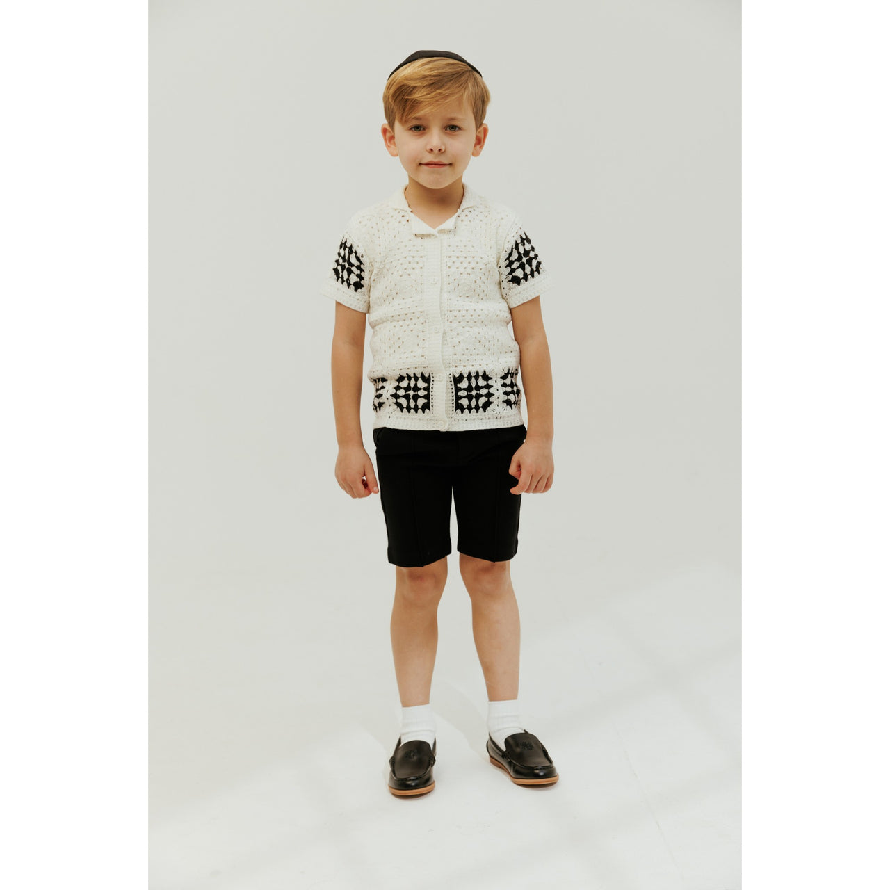 Boys Crochet Knit Top