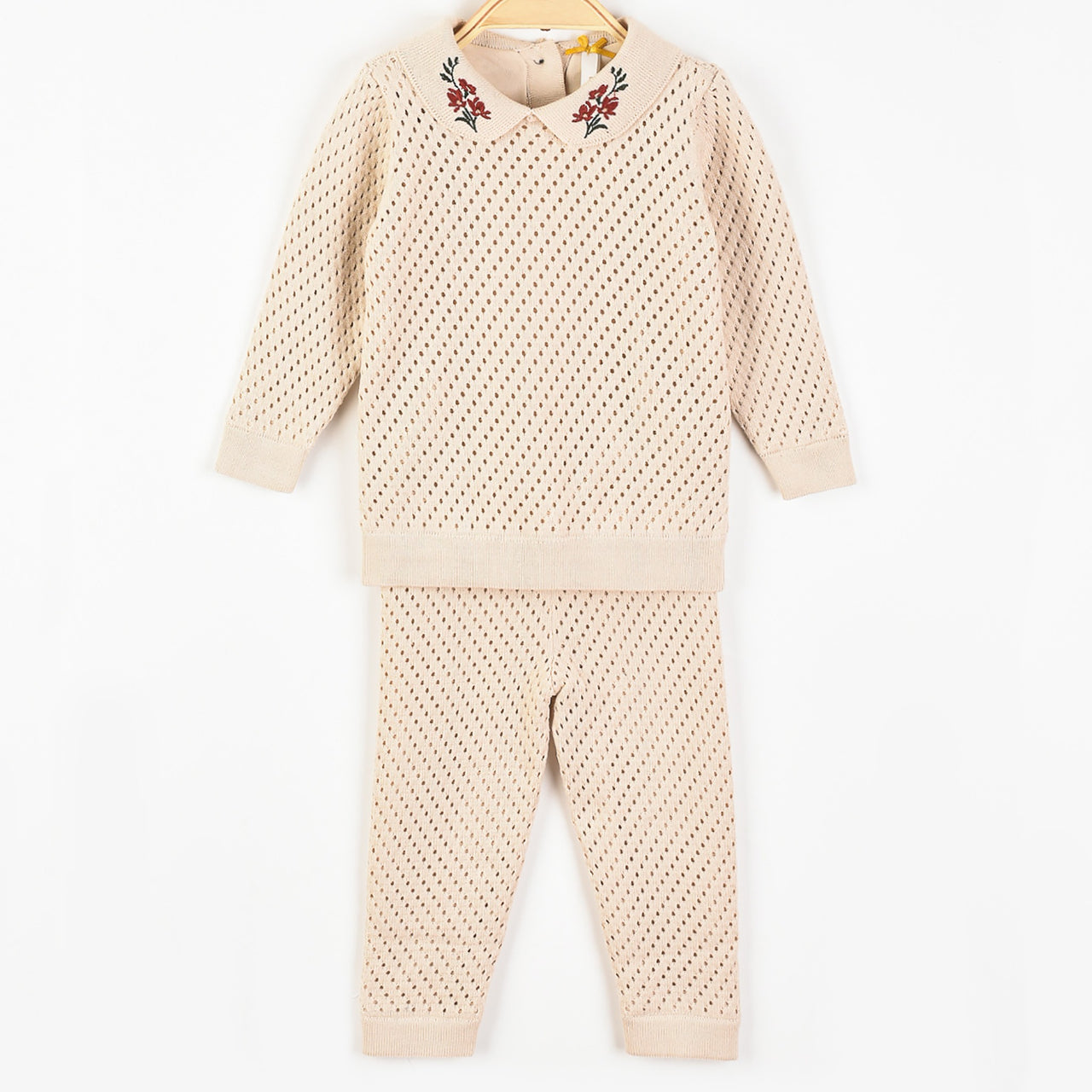 Floral Knit Baby Set