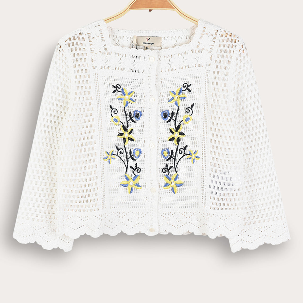 Melange Esmee Crochet Cardigan