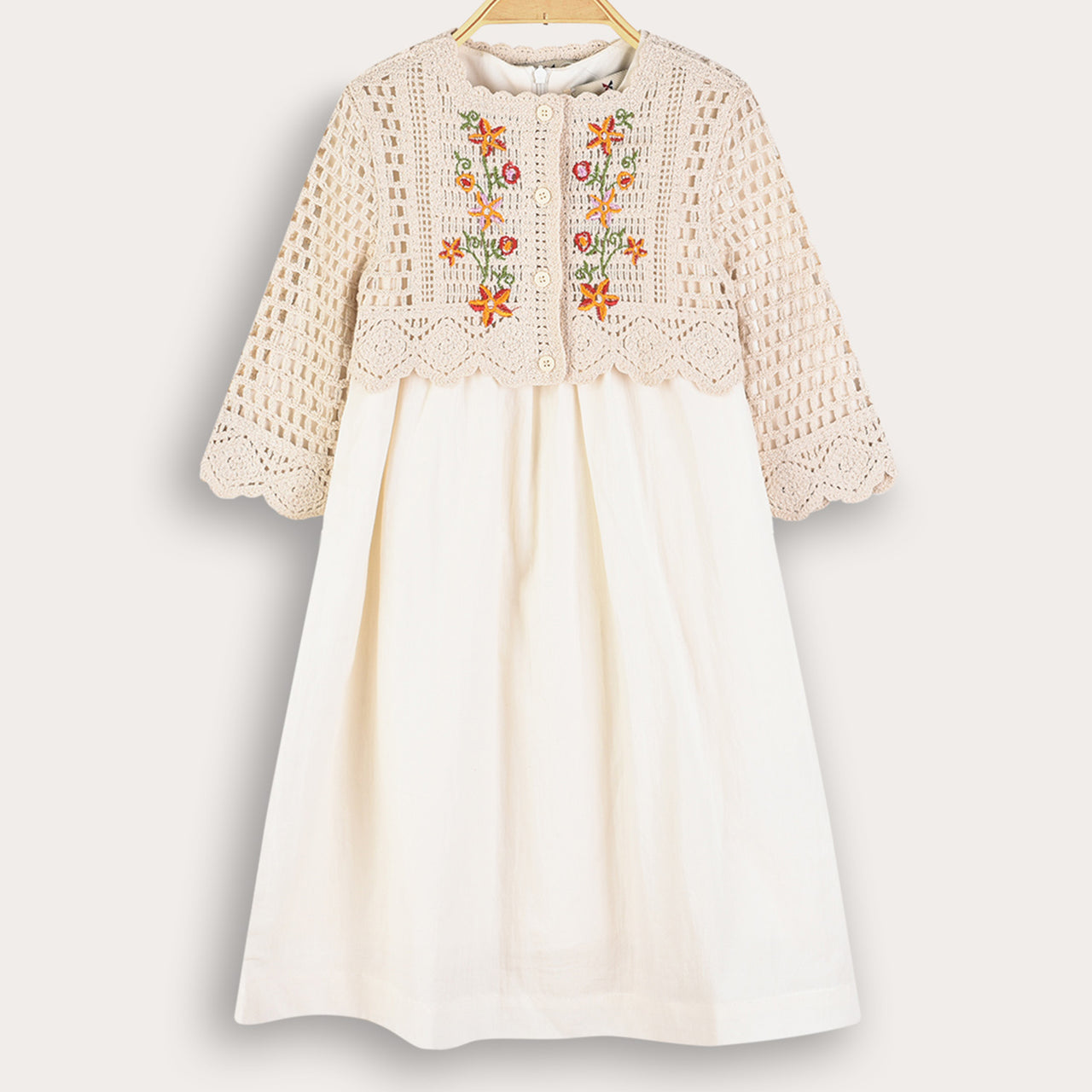 Melange Esmee Crochet Cardigan Dress