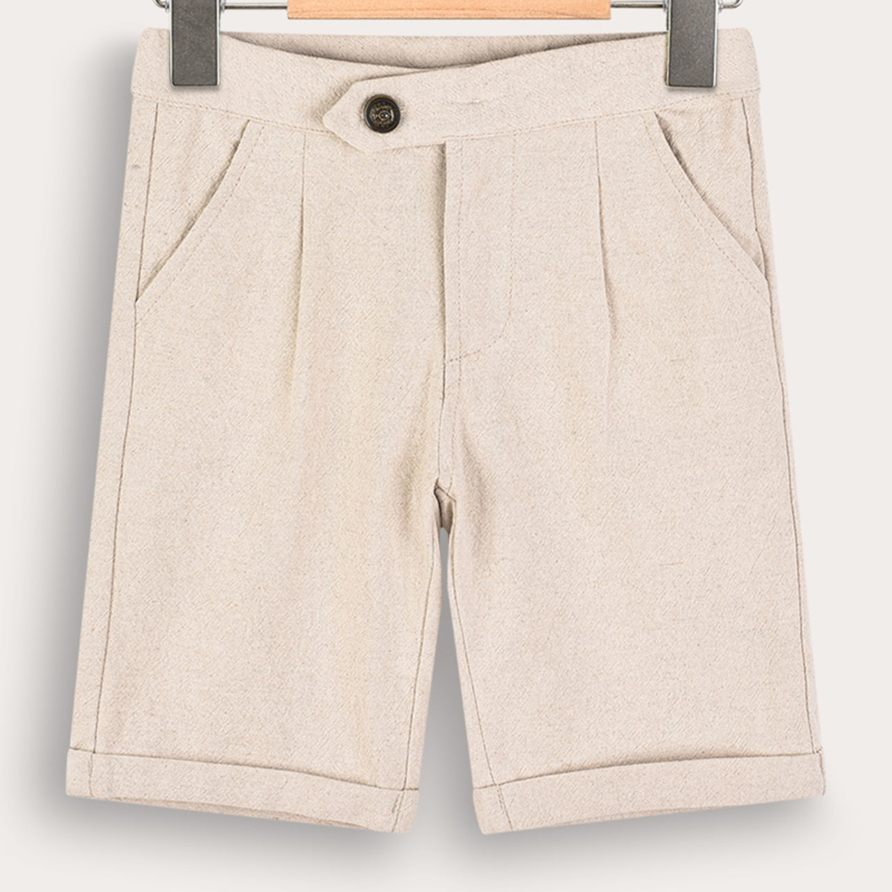 Melange Linen Shorts