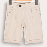 Melange Linen Shorts