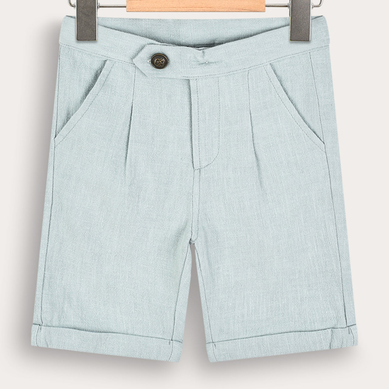 Melange Linen Shorts