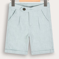 Melange Linen Shorts